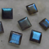 7 mm - AAAA - Really High Quality Labradorite - Faceted Princess Cut Stone Every Single Pcs Have Amazing Blue Fire Super Sparkle 10 pcs